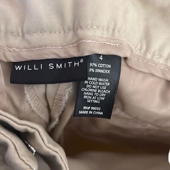 Willi Smith Cotton Blend Cropped Khaki Pants - Picture 5 of 7